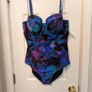Torrid Vixen Cosmic Print Swimsuit